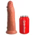 King Cock Elite 8 - dildo met zuignap - 20cm - donker huidskleur