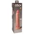 King Cock Elite 9 - zuignap, levensechte dildo (23 cm) - natuurlijk
