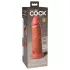 King Cock Elite 8 - realistische vibrator 20cm - donker huidskleur