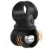 King Cock Crown Jewels - vibrerende penring (zwart)