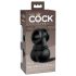 King Cock Elite Crown Jewels - Luxe opzetstuk voor dildo (zwart)