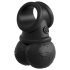 King Cock Elite Crown Jewels - Luxe opzetstuk voor dildo (zwart)