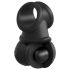 King Cock Elite Crown Jewels - Luxe opzetstuk voor dildo (zwart)