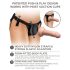 King Cock Elite Beginner's - draagbare strap-on (zwart)