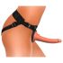 King Cock Elite Comfy - Strap-on dildo met harnas (donker natuur)