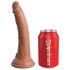 King Cock Elite Comfy - Strap-on dildo met harnas (donker natuur)