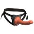 King Cock Elite Comfy - Strap-on dildo met harnas (donker natuur)