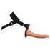 King Cock Elite Comfy - Strap-on dildo met harnas (donker natuur)
