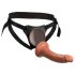 King Cock Elite Comfy - Strap-on dildo met harnas (donker natuur)