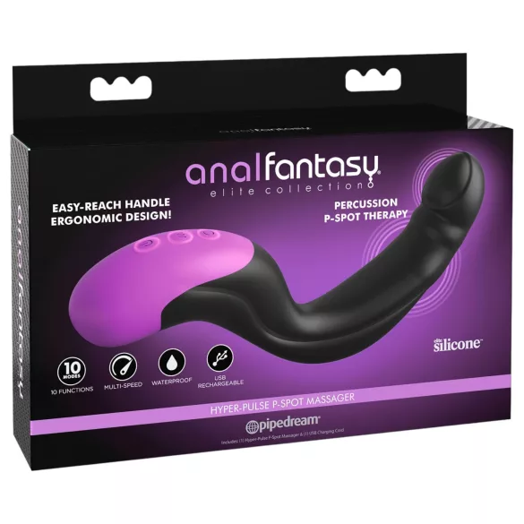 Anal Fantasy - prostaat vibrator pulserend - siliconen zwart