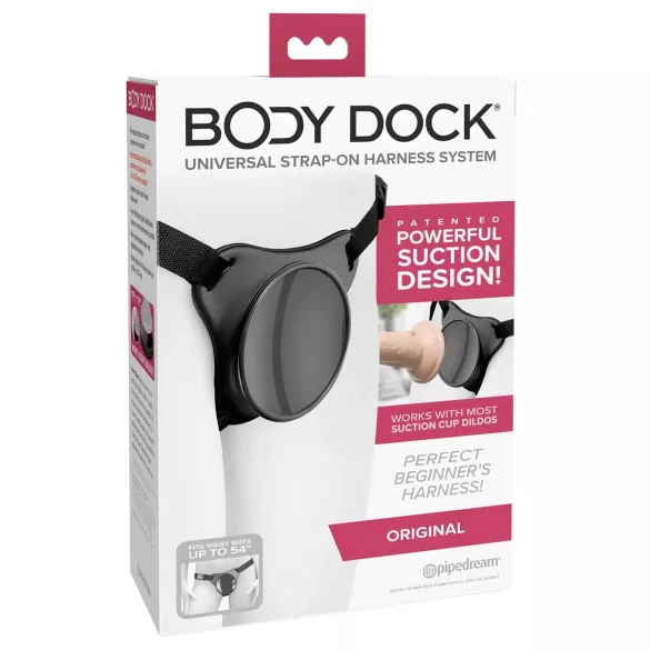 Body Dock OG - opzetbare onderkant voor zuignap (zwart)