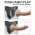 Body Dock - Verleidelijke strap-on slip (zwart)