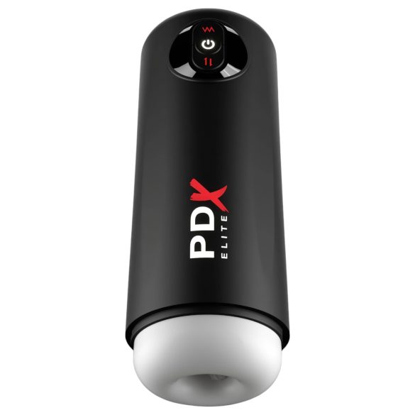 PDX Elite Moto Milker - Stotende vibrerende masturbator (zwart)