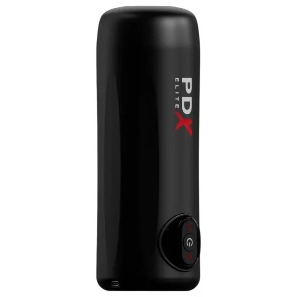 PDX Elite Moto Milker - automatische stoot vibrerende masturbator - zwart