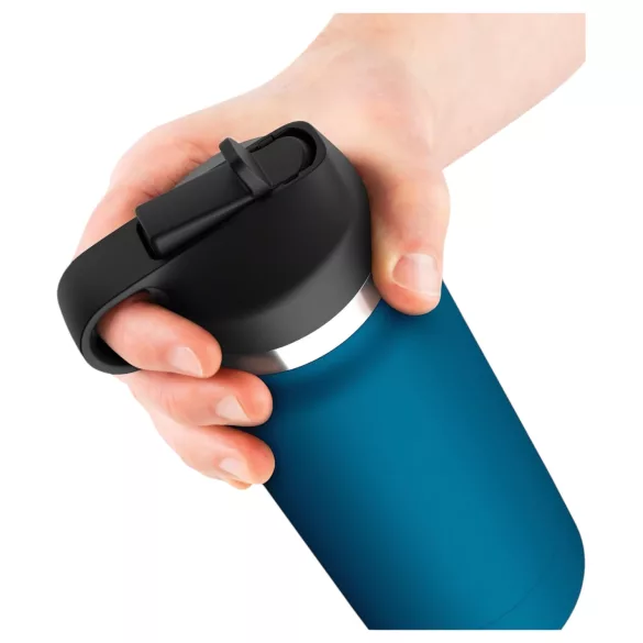 PDX - Fuck Flask Private Pleaser - kunstvagina in een drinkfles (blauw-bruin)