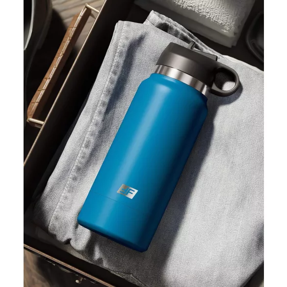 PDX - Fuck Flask Private Pleaser - kunstvagina in een drinkfles (blauw-bruin)