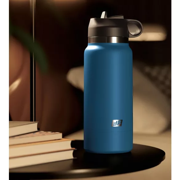 PDX - Fuck Flask Private Pleaser - kunstvagina in een drinkfles (blauw-bruin)