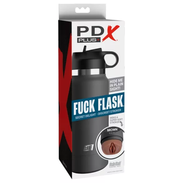 Fuck Flask Secret Delight - nepkut in een fles (zwart-bruin)