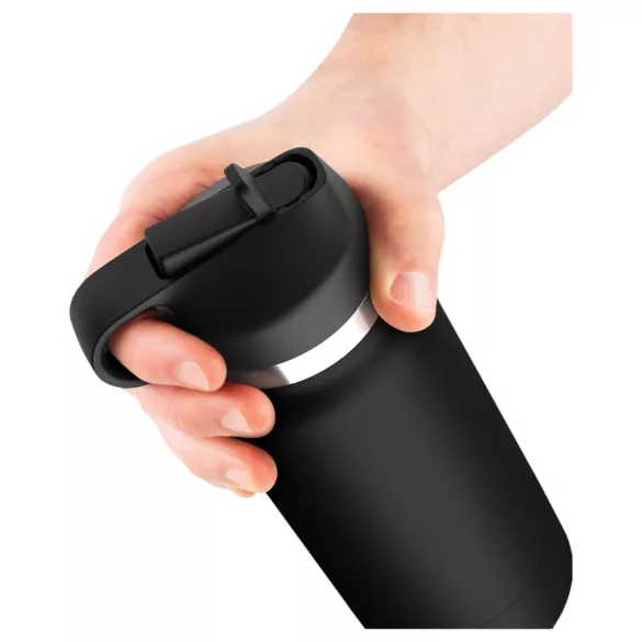 PDX - Fap Flask Thrill Seeker - masturbator in een drinkfles (zwart)