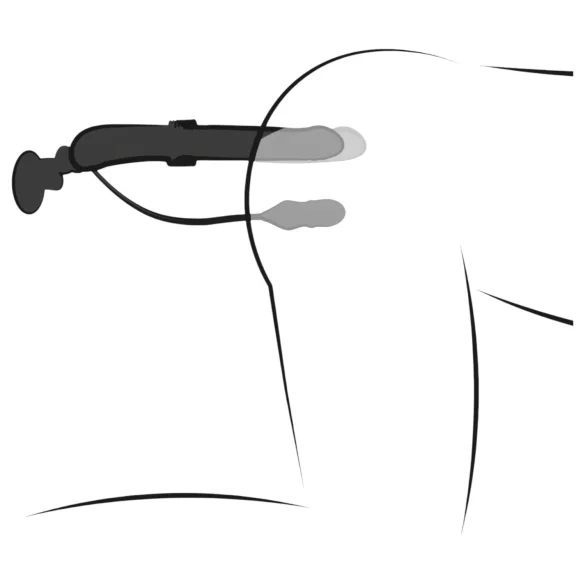 Fetish - vibrator met stoterfunctie - zwart