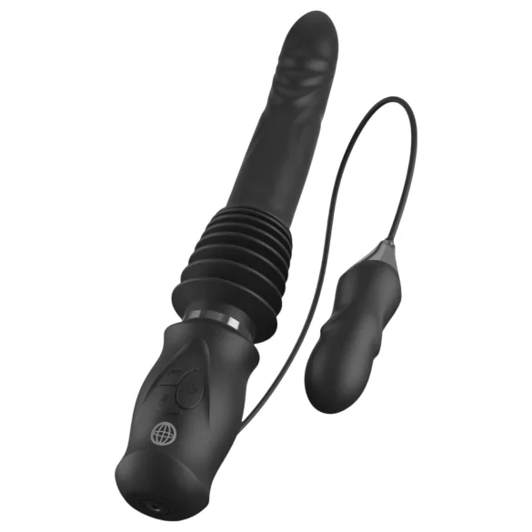Fetish - vibrator met stoterfunctie - zwart