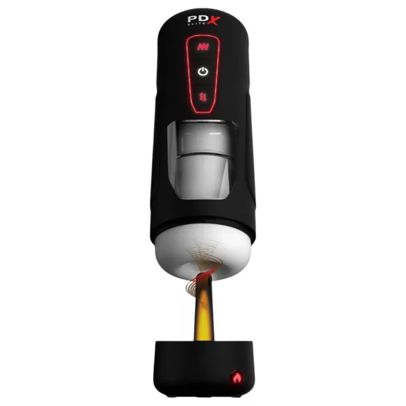 PDX Elite - verwarmde masturbator - zwart