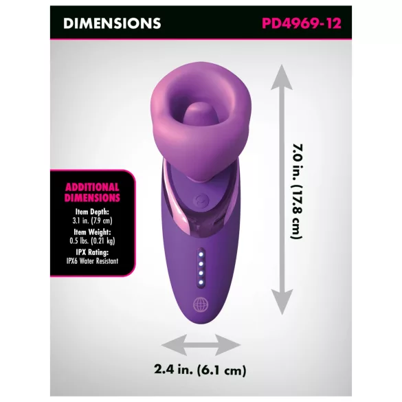 Fantasy For Her - clitoris vibrator met zuigfunctie - siliconen - paars