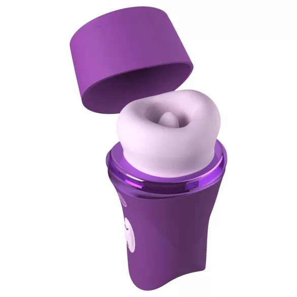 Fantasy For Her Lush Kiss Plush - zuig- en likstimulator voor de clitoris (paars)