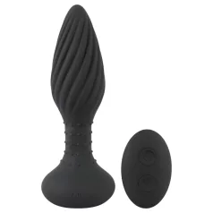 ANOS - anaal vibrator met roterende kralen - zwart
