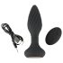 ANOS - Draaiende parel anale vibrator (zwart)
