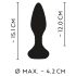 ANOS - Draaiende parel anale vibrator (zwart)