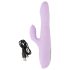 SMILE Thrusting - vibrerende en roterende g-punt vibrator met clitorisstimulatie (paars)