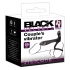 Black Velvets - vibrator en penisring 2-in-1 oplaadbaar - zwart