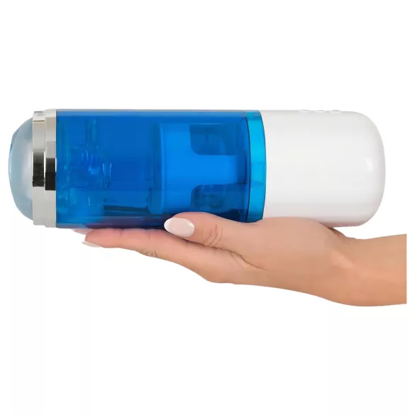 You2Toys - automatische masturbator - roterend en stotend - blauw/wit