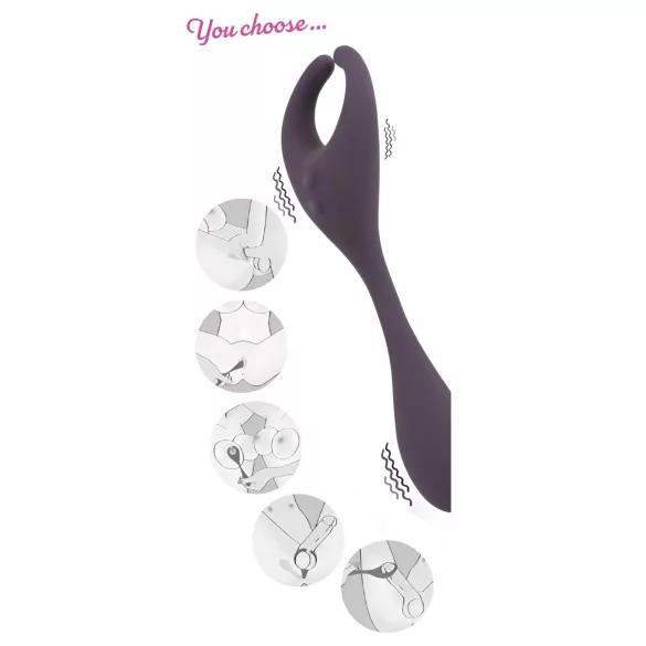 Couples Choice - vibrator voor koppels - 2 motoren, draadloos, oplaadbaar