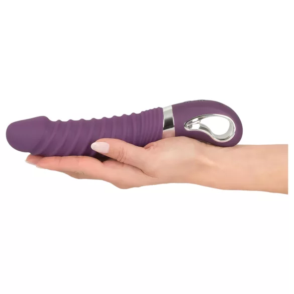 SMILE Soft - vibrator - oplaadbaar, verwarmend - siliconen, paars
