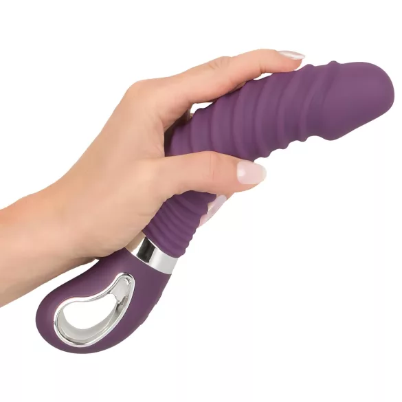SMILE Soft - vibrator - oplaadbaar, verwarmend - siliconen, paars