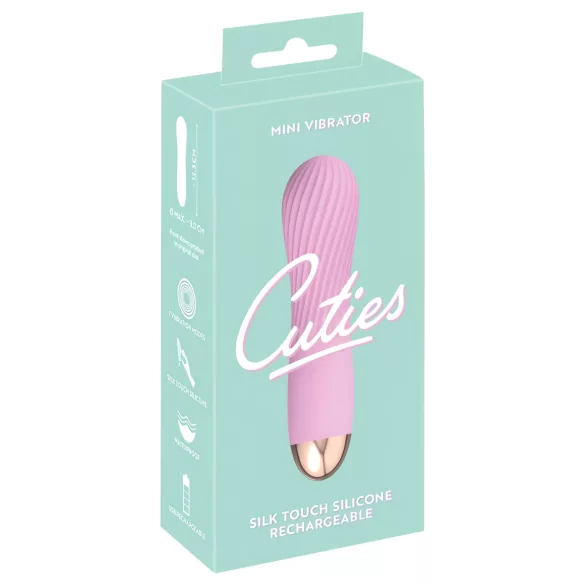 Cuties Mini - oplaadbare waterdichte spiraal vibrator - roze