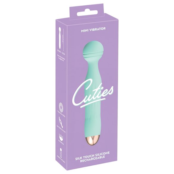 Cuties Mini Wand - oplaadbare, waterdichte massagetrilstaaf (groen)