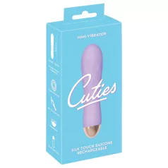   Cuties Mini - vibrator - oplaadbaar waterdicht geribbeld - siliconen paars
