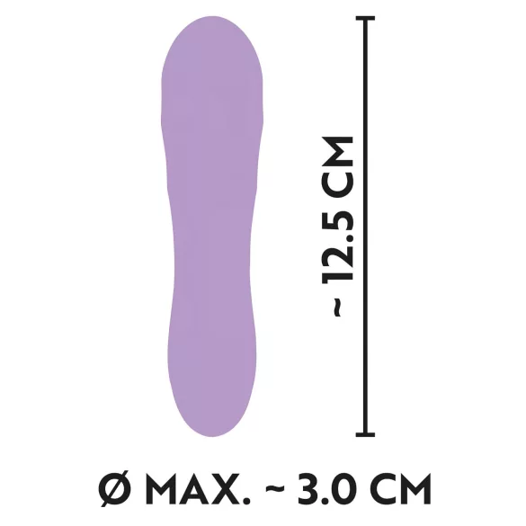 Cuties Mini - vibrator - oplaadbaar waterdicht geribbeld - siliconen paars