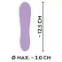 Cuties Mini - vibrator - oplaadbaar waterdicht geribbeld - siliconen paars