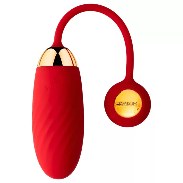 Svakom Ella Neo - draagbaar app-gestuurd vibratie-ei (rood)