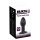 Black Velvet Twist - oplaadbare, siliconen anale vibrator (zwart)