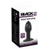 Black Velvet Twist - oplaadbare, siliconen anale vibrator (zwart)