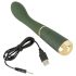 Emerald Love - oplaadbare, waterdichte G-spot vibrator (groen)