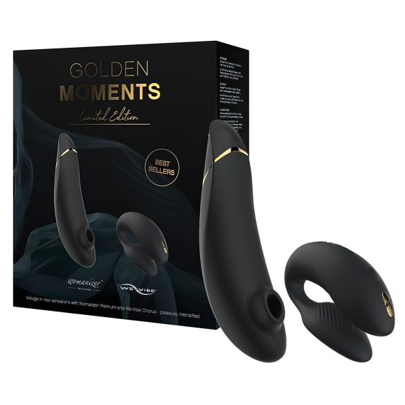 Womanizer Golden Moments 2 - clitoris- en partner vibrator (zwart)