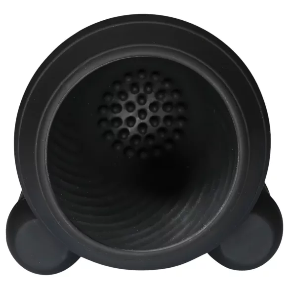 Rebel - penistop vibrator met 2 motoren - oplaadbaar - zwart