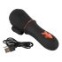 Rebel - Oplaadbare, 2-motorige Eikelvibrator (Zwart)