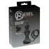 Rebel 2in1 - Draadloze Anale Vibrator met Penisring en Radiofunctie (Zwart)